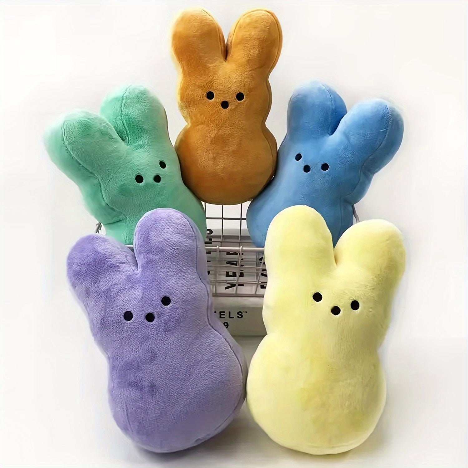 6Pcs Easter Bunny Plush Toy Set For Kids
