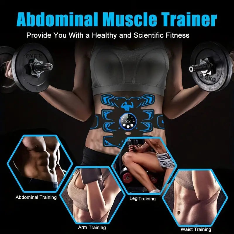 Abdominal Muscle Stimulator Trainer with 6 Modes and 19 Intensity Levels