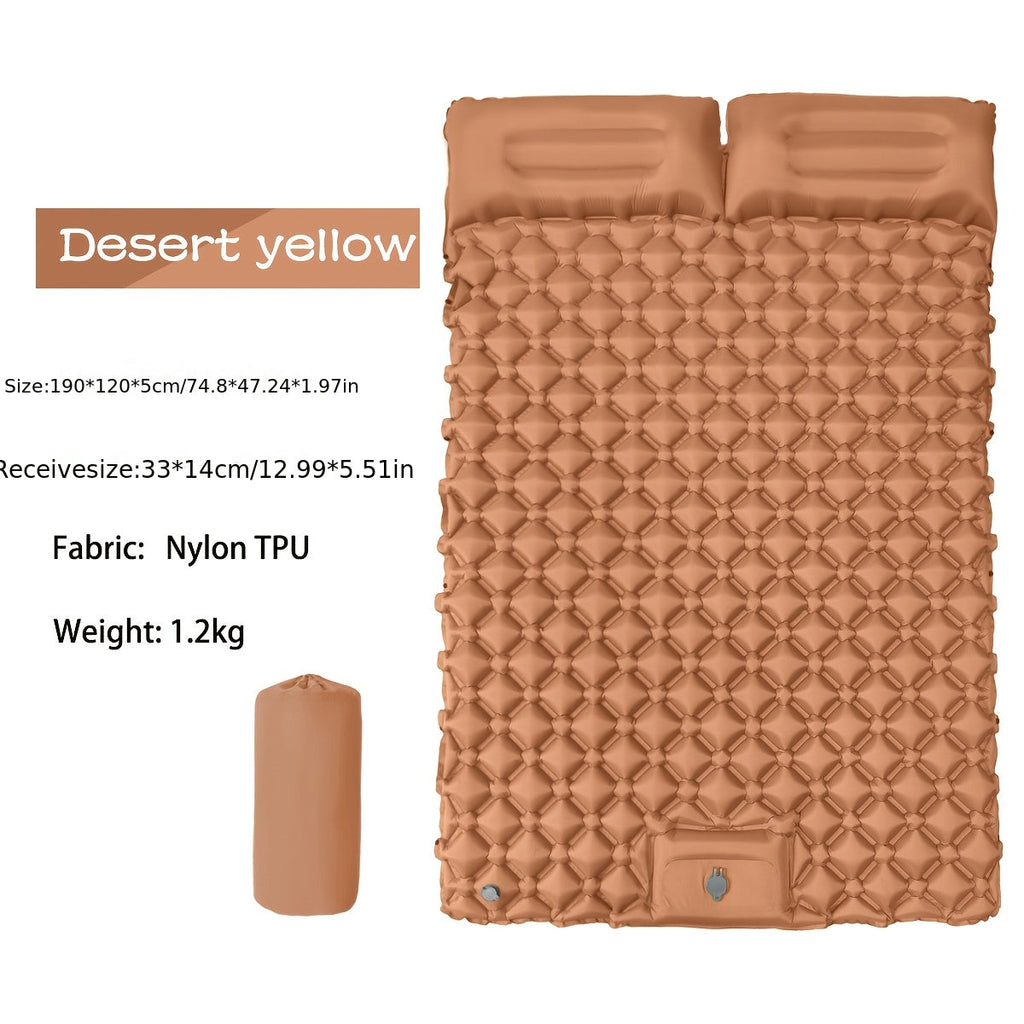 Inflatable Camping Sleeping Pad – Interlockable Ultralight Air Mattress