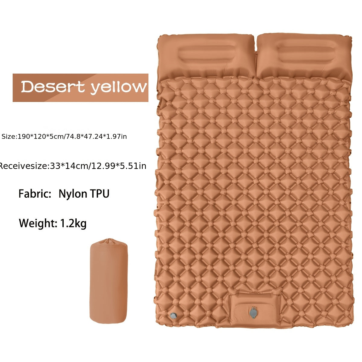 Inflatable Camping Sleeping Pad – Interlockable Ultralight Air Mattress