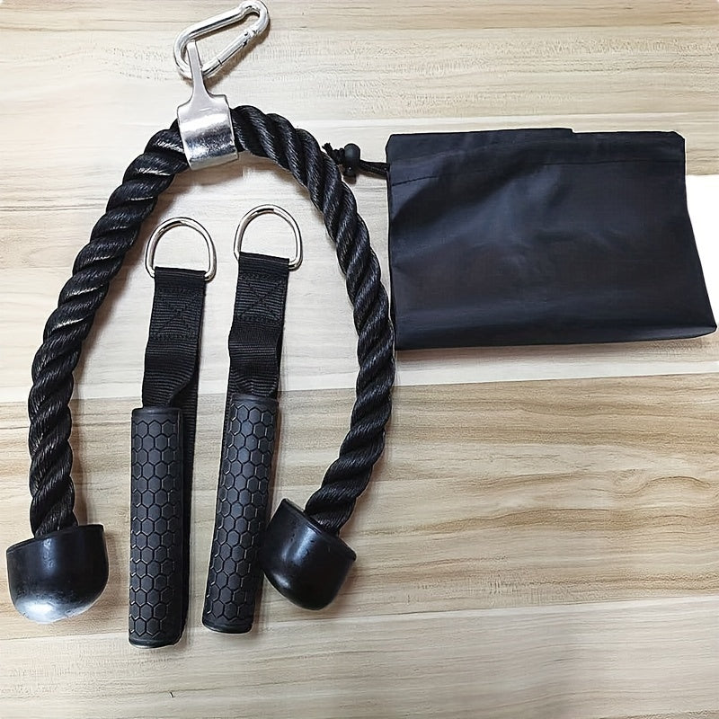 Tricep Rope Set Gym Pulley Accessories (8PCS)