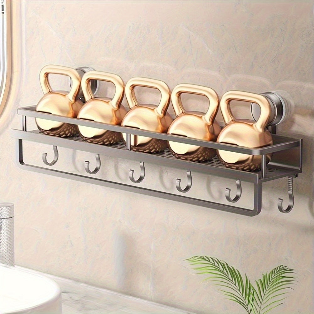 Rustproof Wall Mount Shower Caddy With Suction Cups