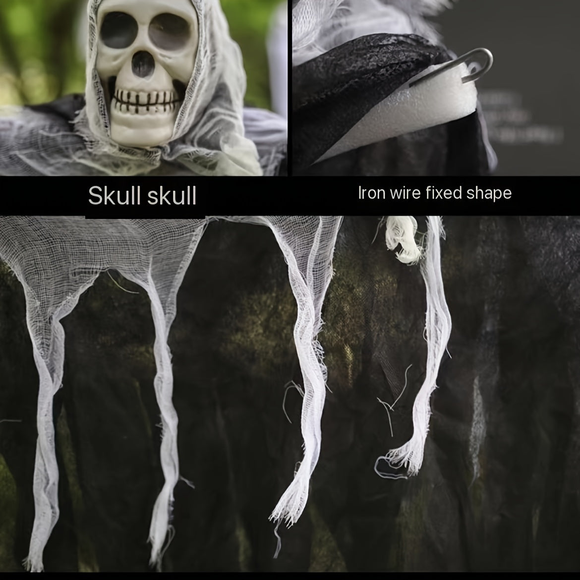 Halloween Hanging Skull Decoration with Chains