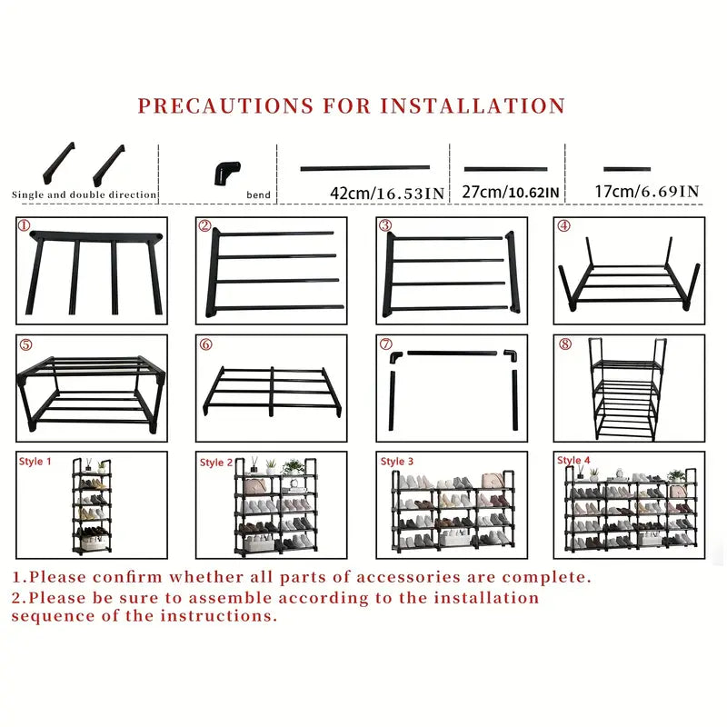 Declutter in style with this Vertical Shoe Rack