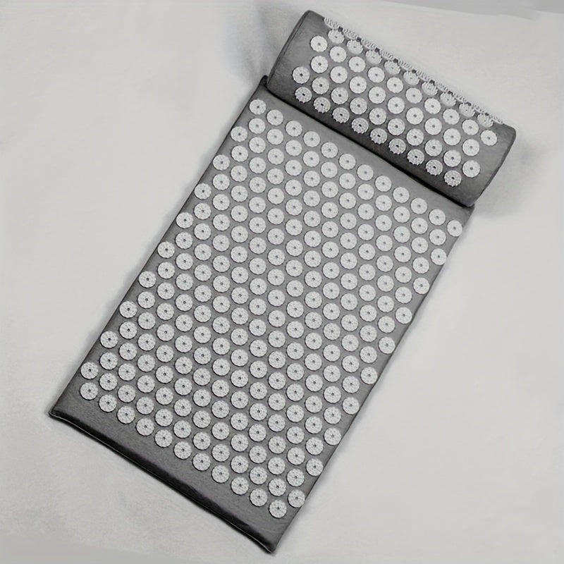 3Pcs Yoga Acupressure Massage Mat Set(Dark Gray)