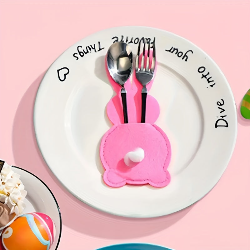 Easter Bunny Placemats Set Tableware Holders (12pcs)