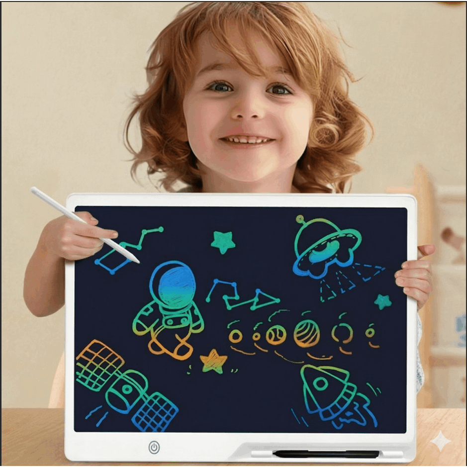 20-Inch LCD Writing Tablet – Rechargeable Kids Drawing Board & Learning Easel