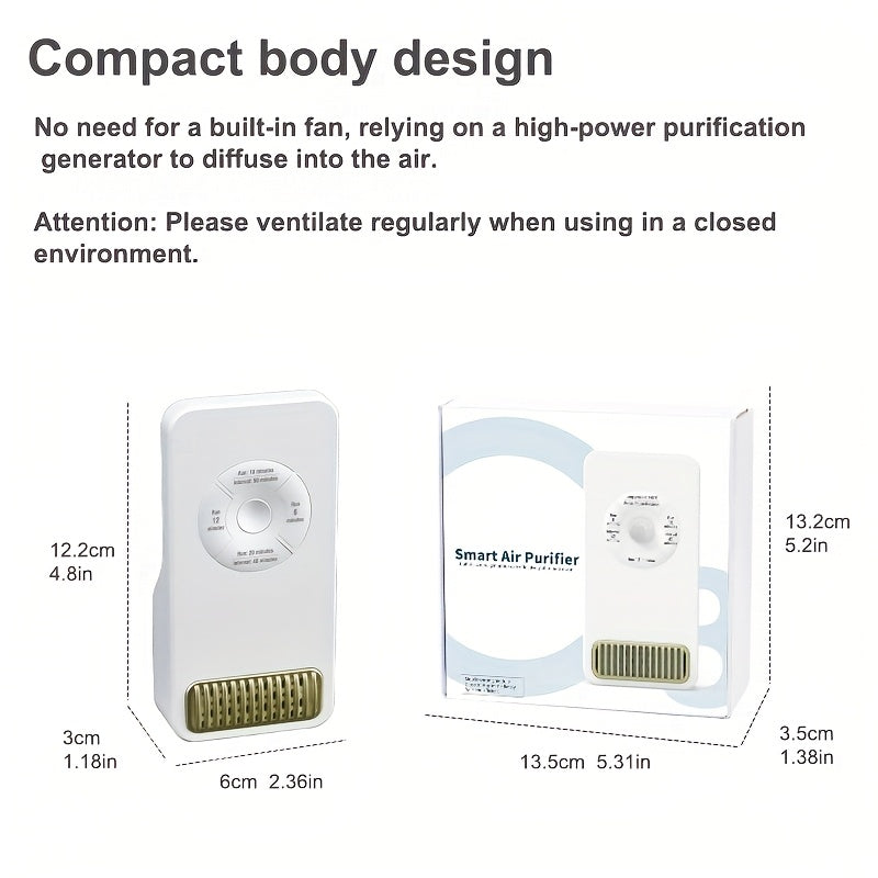 Smart Air Purifier USB Compact Pet Deodorizer
