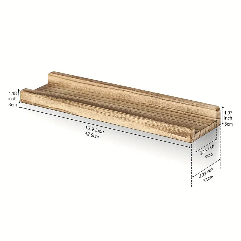 Tri-Level Wall Shelving Ensemble