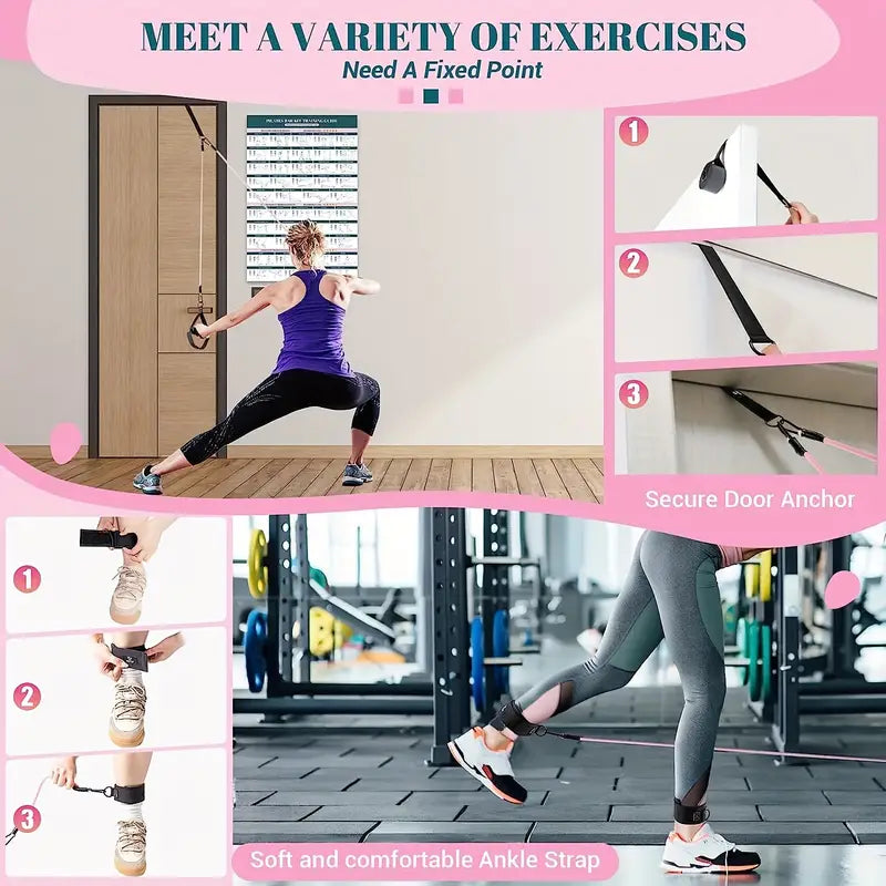 21pcs Yoga & Pilates Bar Kit