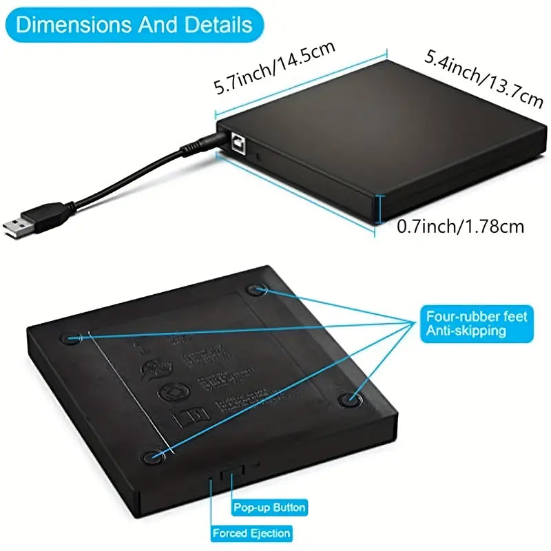Empower Your Data Arsenal with Our External CD DVD Drive