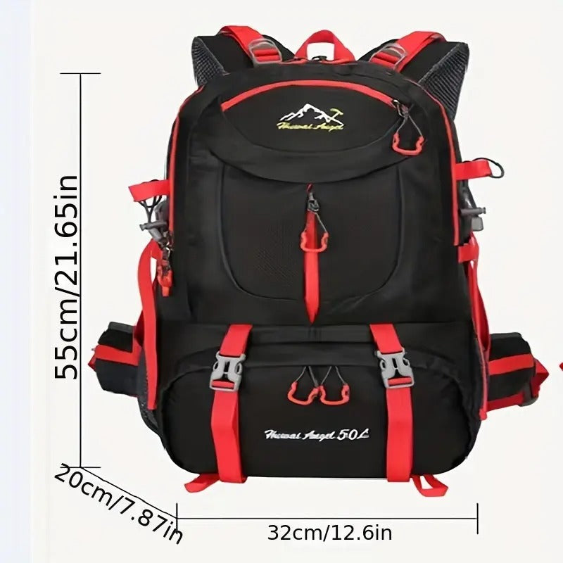 Climbing Backpack Hard Shell Nylon with Utility Pocket