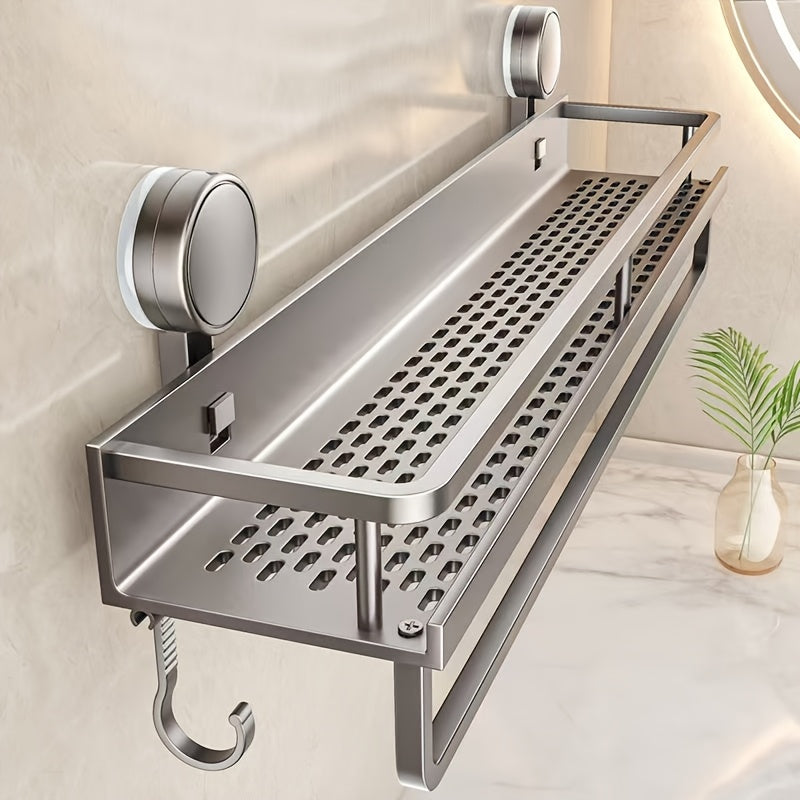 Rustproof Wall Mount Shower Caddy With Suction Cups