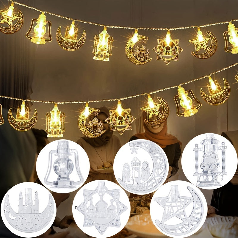 Ramadan Eid Led String Lights Star Moon Castle