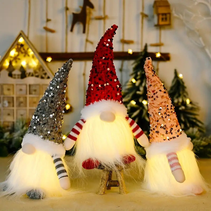 Twinkling Trio: Rudolph Sequin Delight for Christmas
