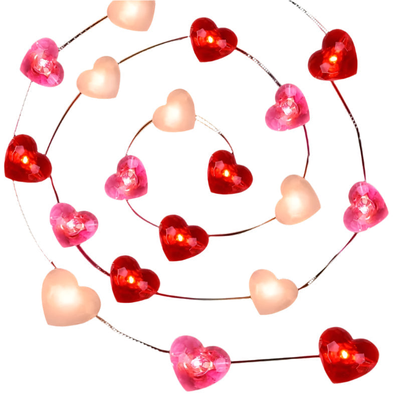 Valentine'S Day Heart-Shaped Led String Lights