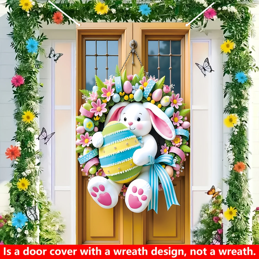 Easter Bunny Door Cover Hanging Spring Decoration