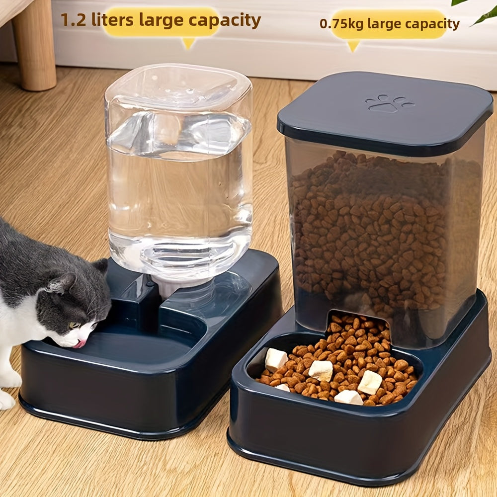 Water Dispensers Set For Cats & Dogs Automatic Pet Feeders