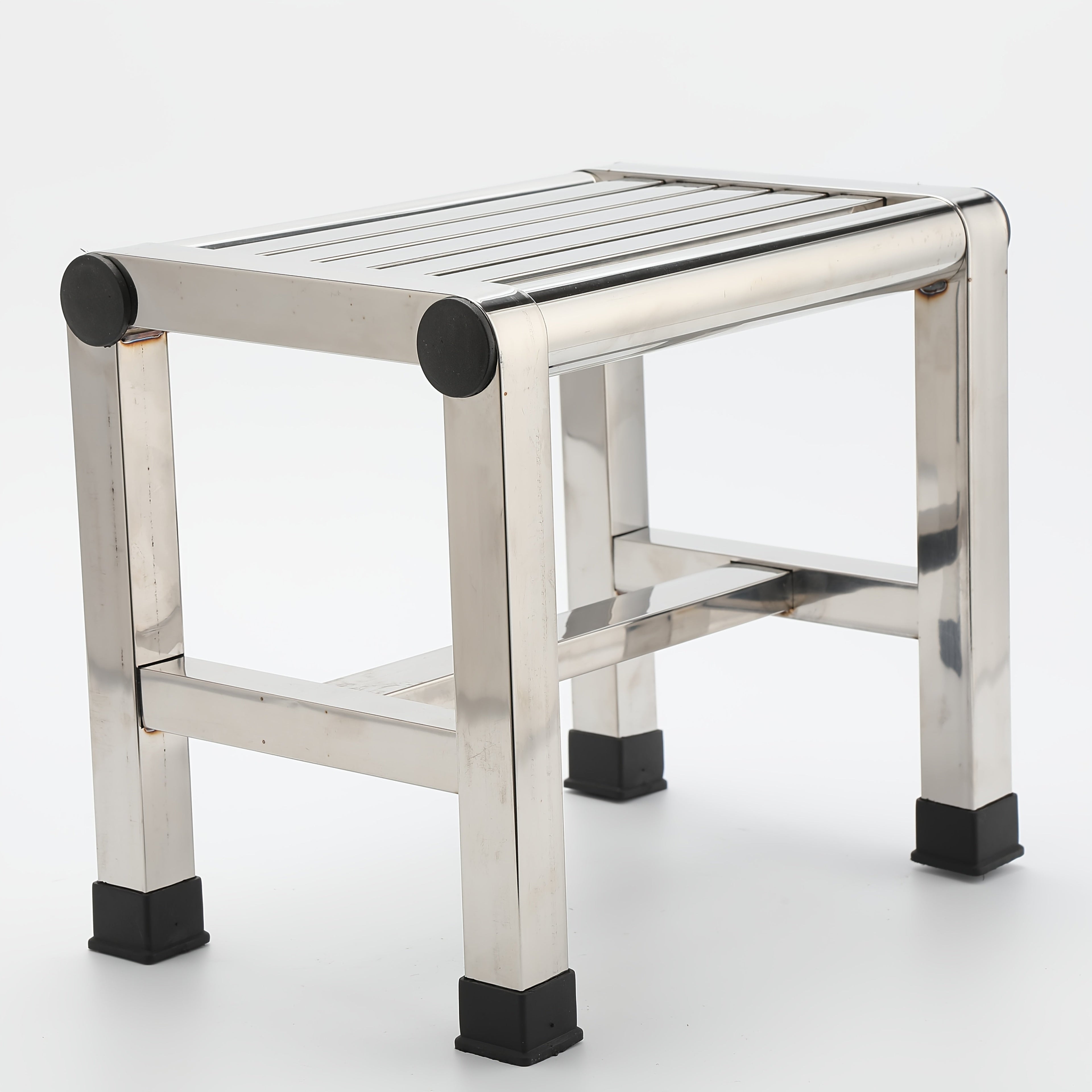 Stainless Steel Square Stool Waterproof Non-Slip Durable