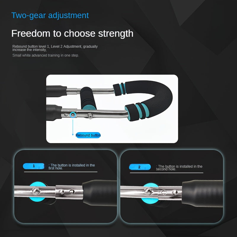 Adjustable U-Shaped Arm Strength Trainer – Resistance Chest, Forearm & Bicep Exerciser