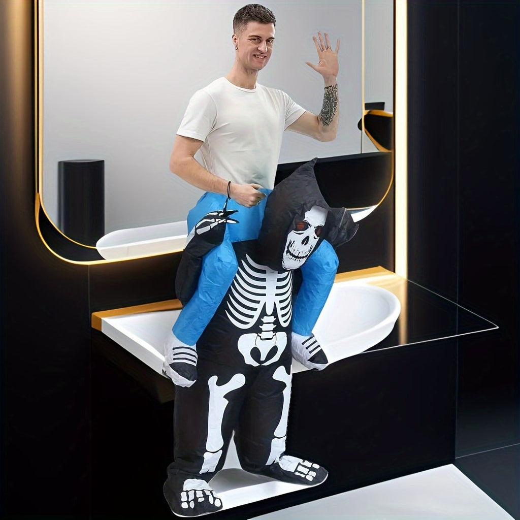 Halloween Inflatable Grim Reaper Costume for Adults