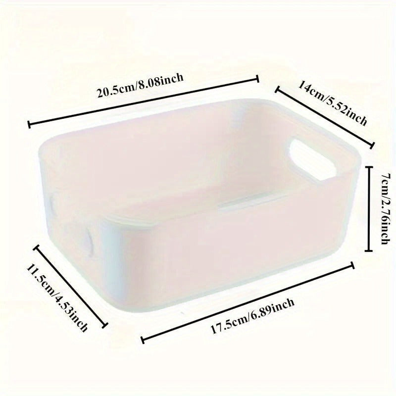 10Pcs Set Plastic Storage Baskets With Handles