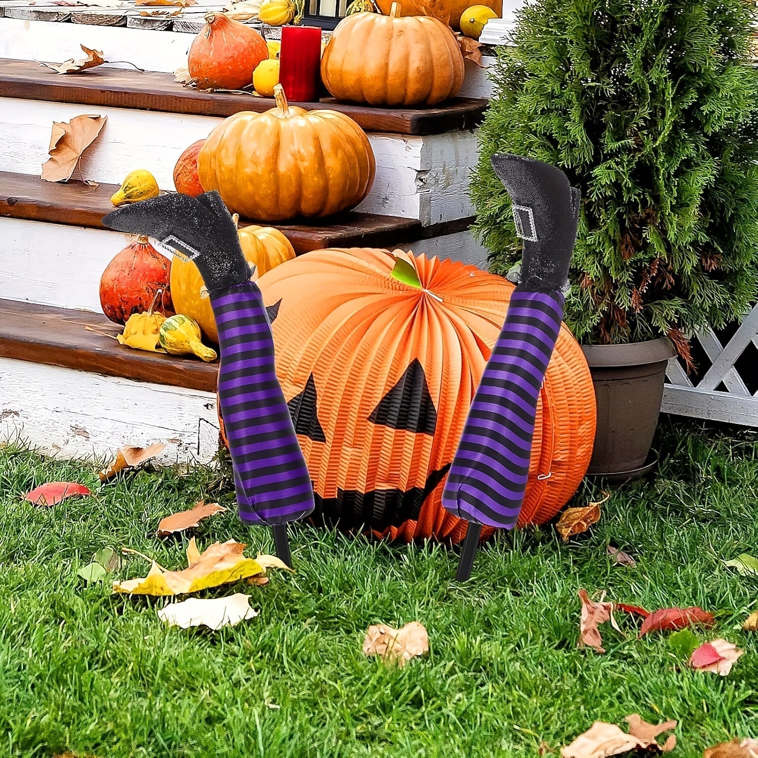 Halloween Witch Legs Prop Decoration (2pcs)