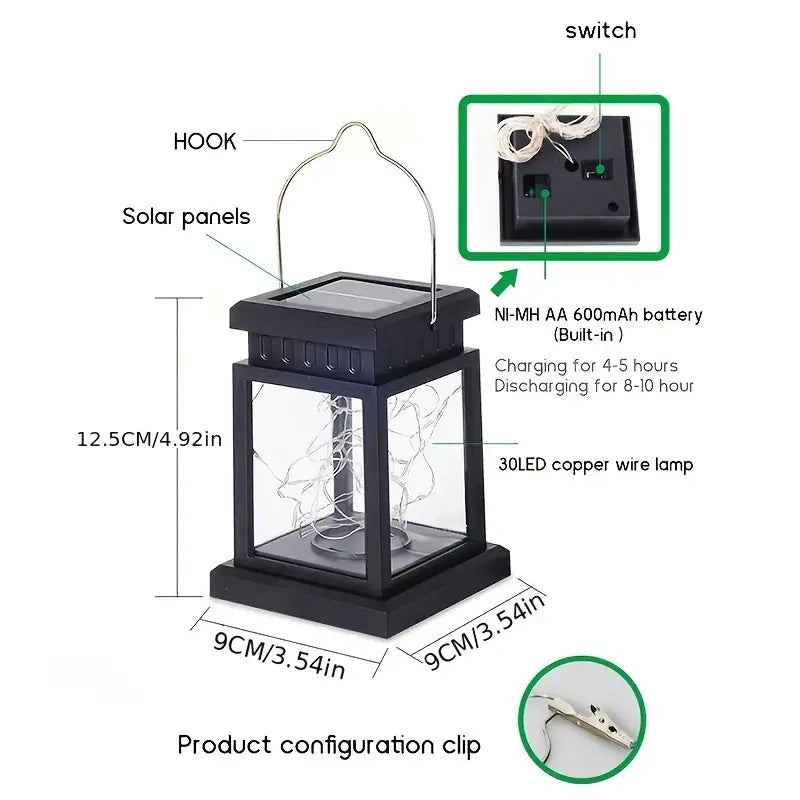Enhance Your Outdoor Space with 1pc Solar Yard Decorations | Waterproof Solar Christmas Lights