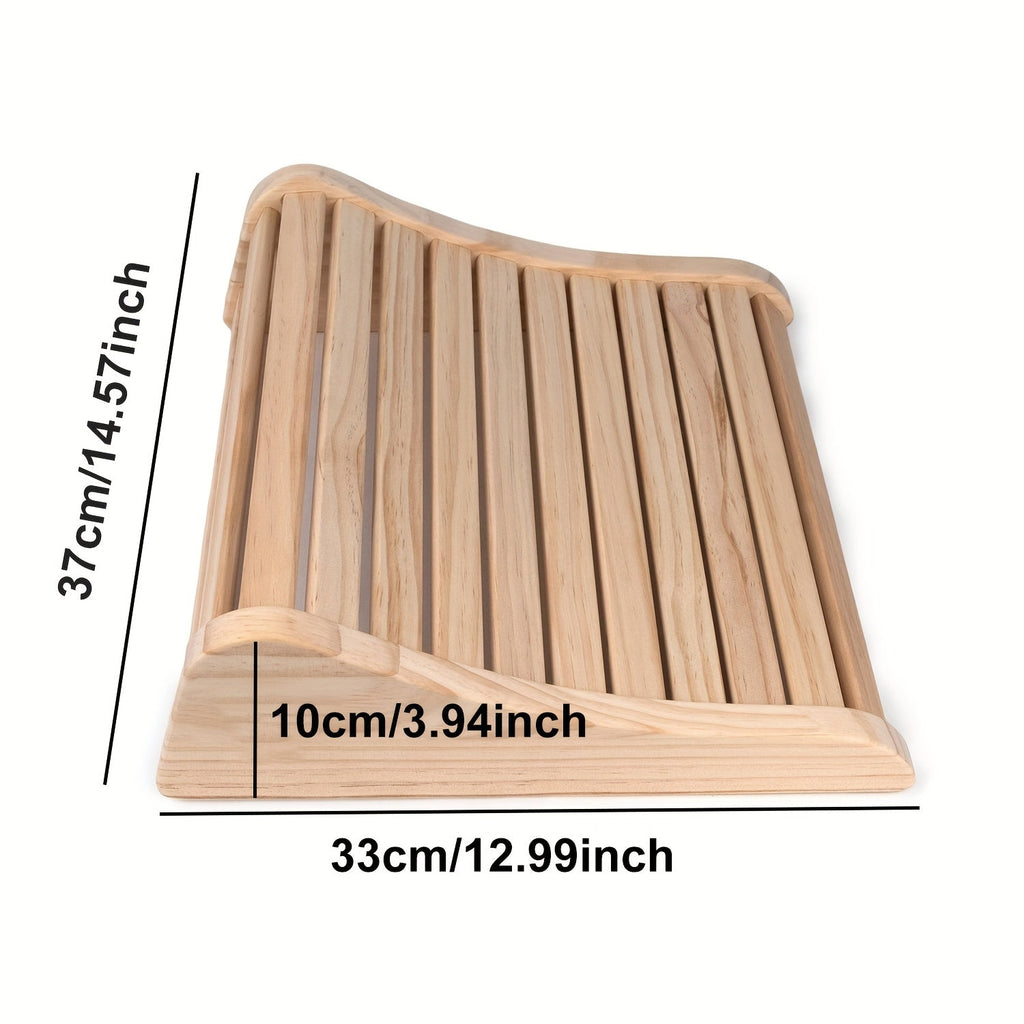 Pine Wood Sauna Headrest Ergonomic Spa Pillow Set
