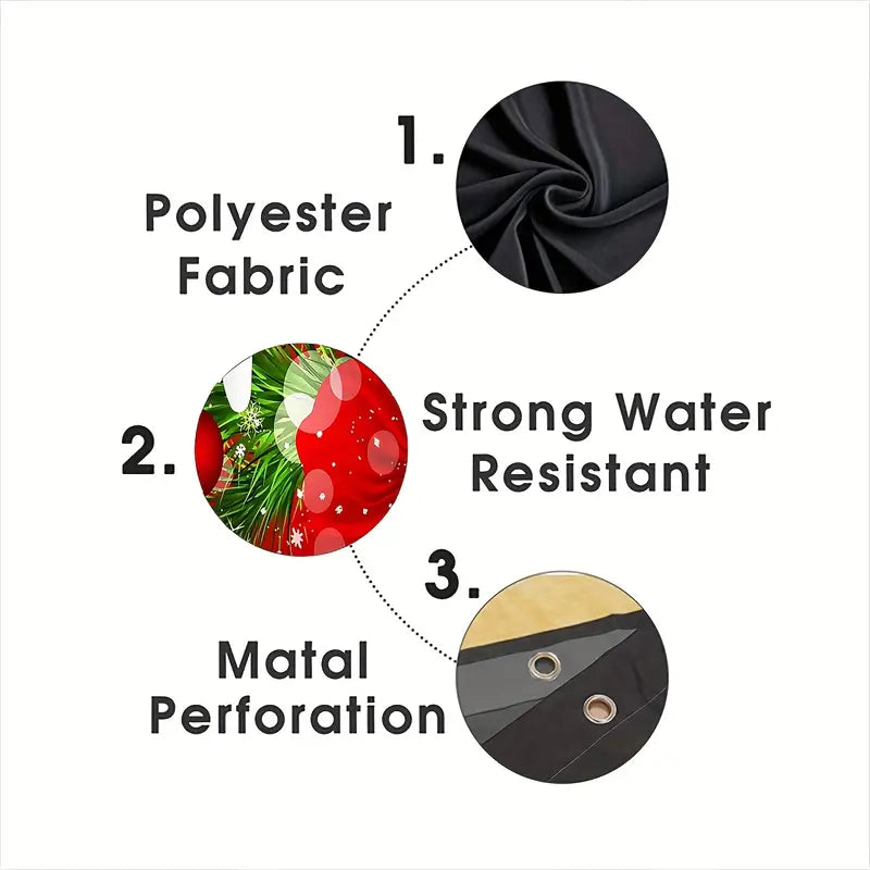 Merry & Bright: 4-Piece Christmas Bathroom Accessory Set