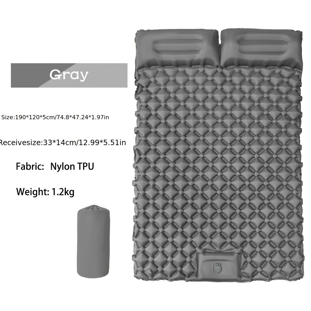 Inflatable Camping Sleeping Pad – Interlockable Ultralight Air Mattress