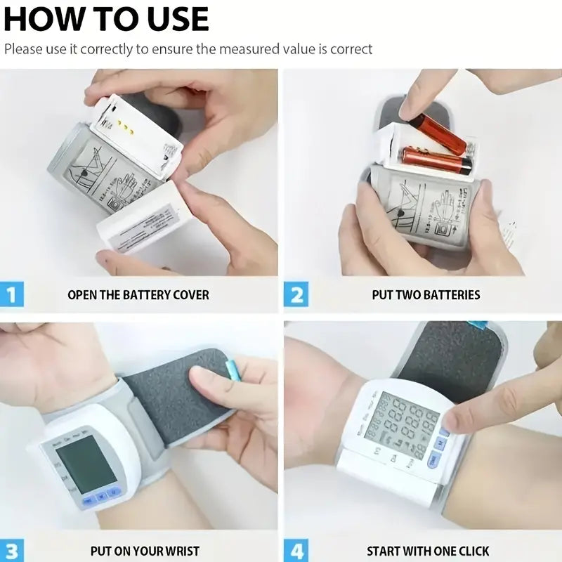 Precision and convenience meet in our wrist BP monitor