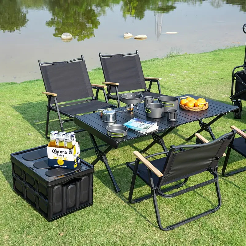 Portable Aluminum Folding Table with Carrying Bag