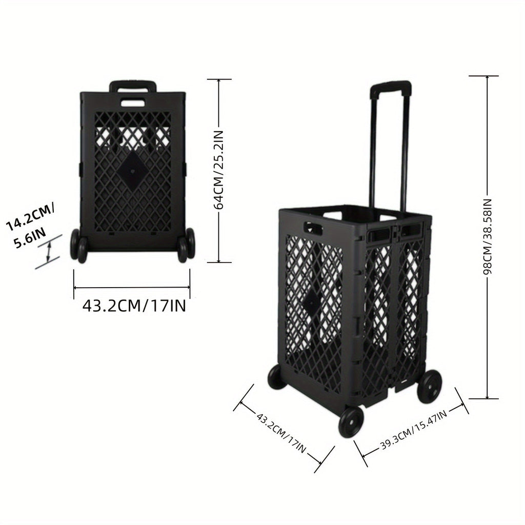 Foldable Storage Cart with Wheels