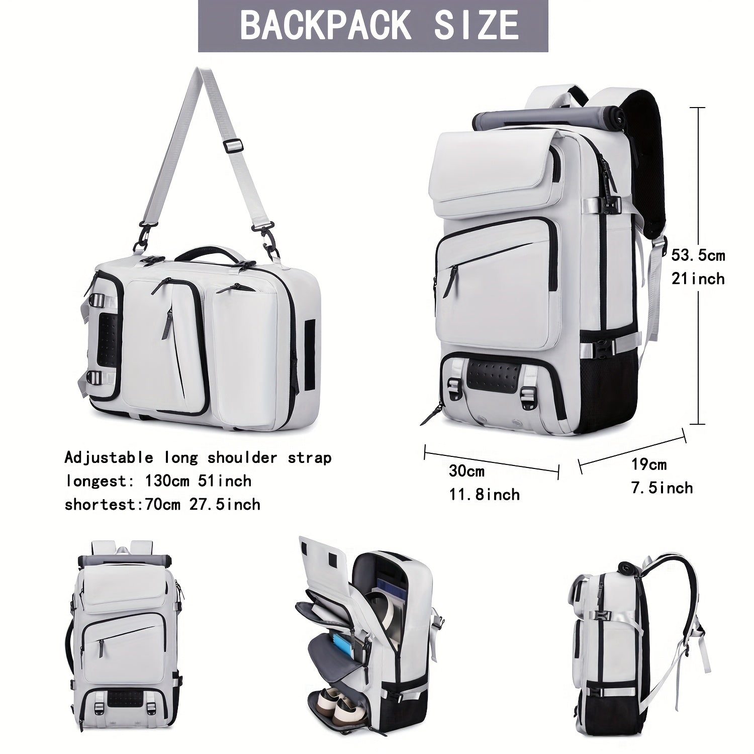 Flight Approved Travel Backpack with USB Charging