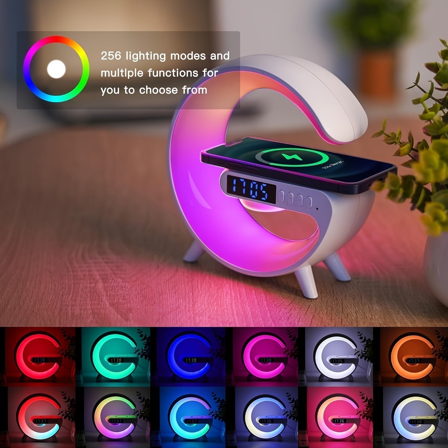 Speaker Wireless With Fast Charging & Rgb Light