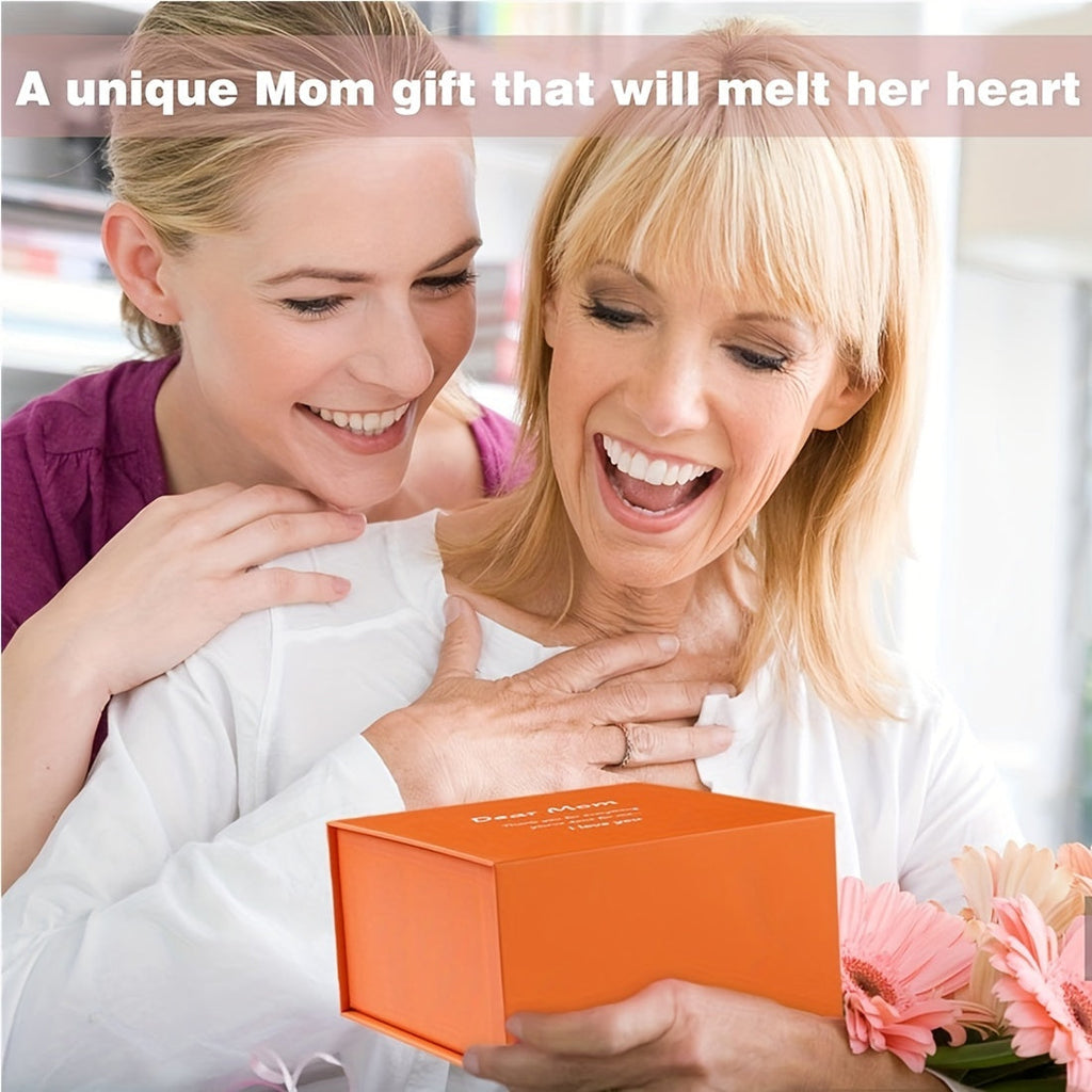 Heart-Shaped Bamboo Gift Box With Pendant Necklace