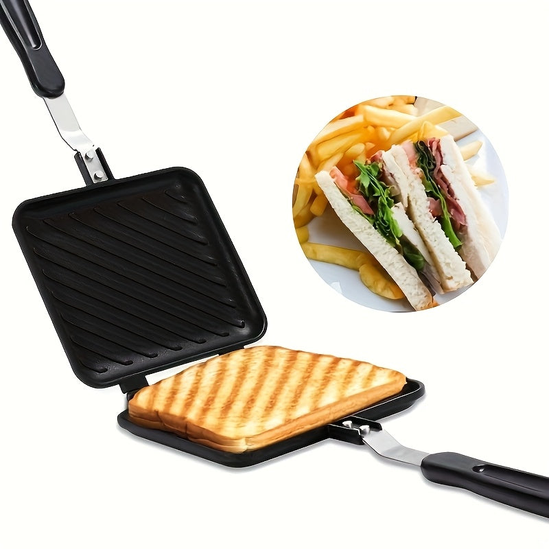 Double-Sided Grill Non-Stick Sandwich & Waffle Maker