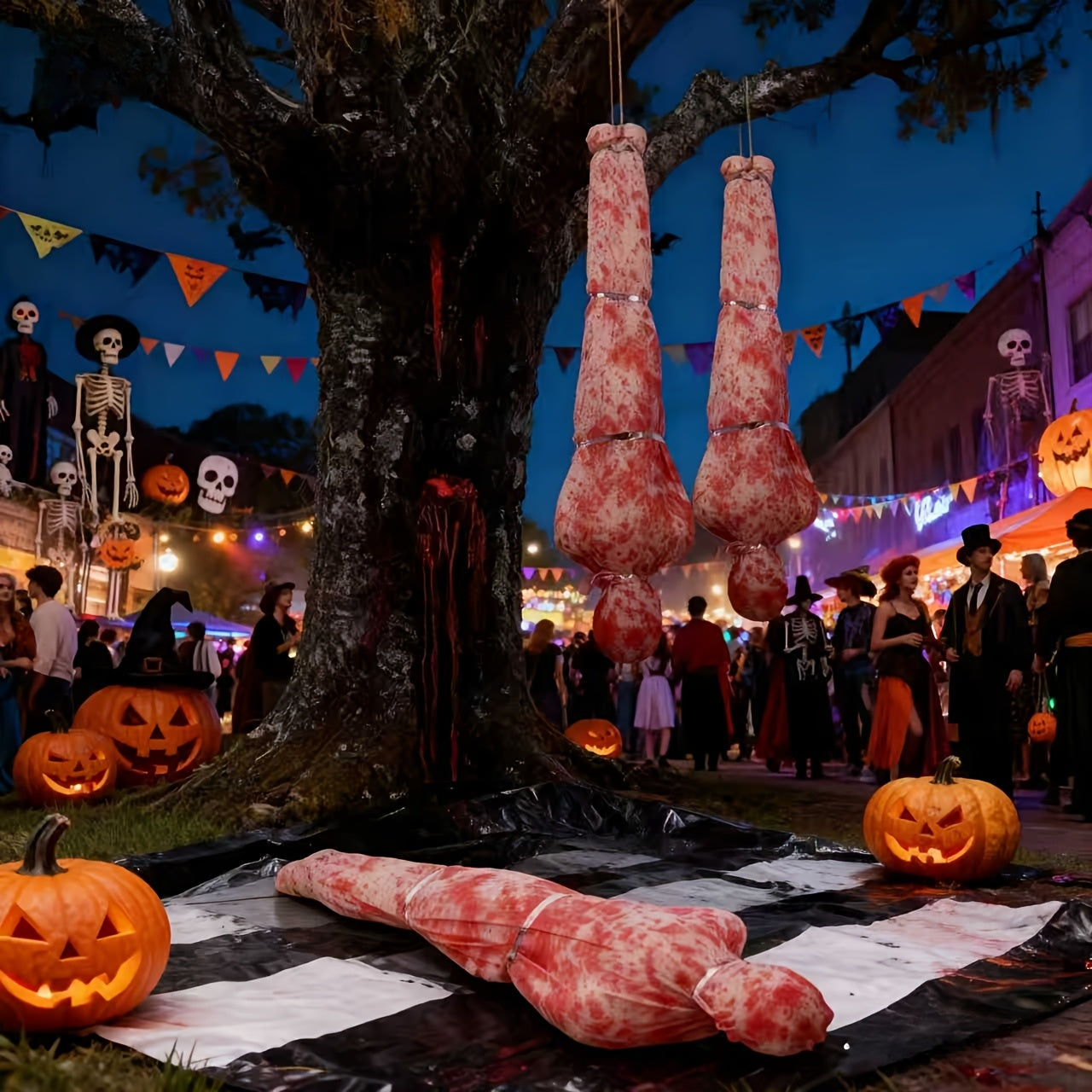 Halloween Inflatable Fake Corpse Decoration Set