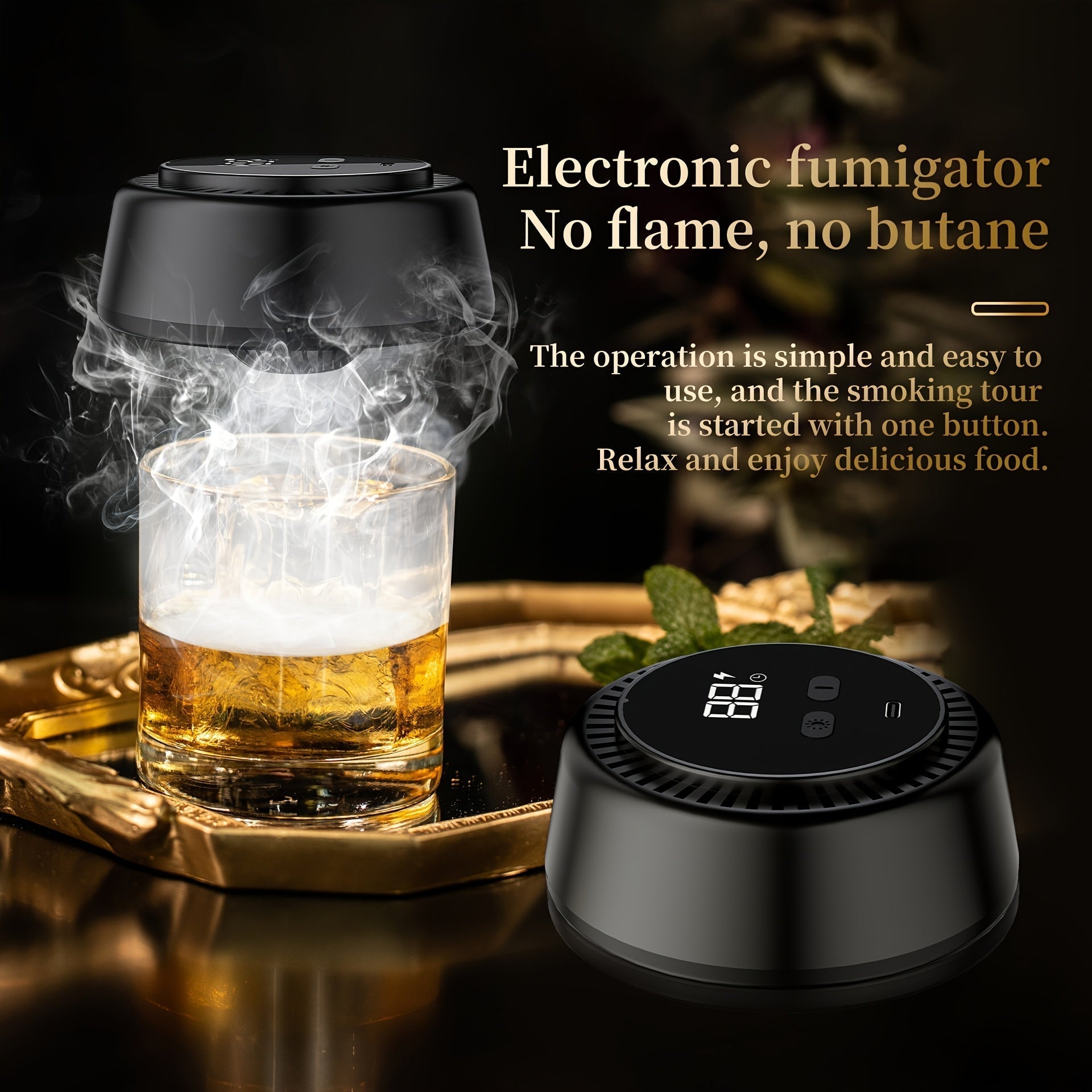 Automatic Electric Whiskey Smoker Gift Set