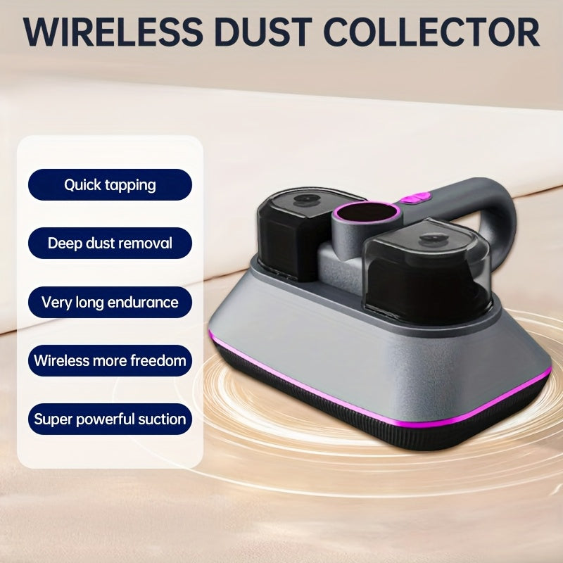 Wireless Dual-Cup Vacuum Cleaner with LED Display