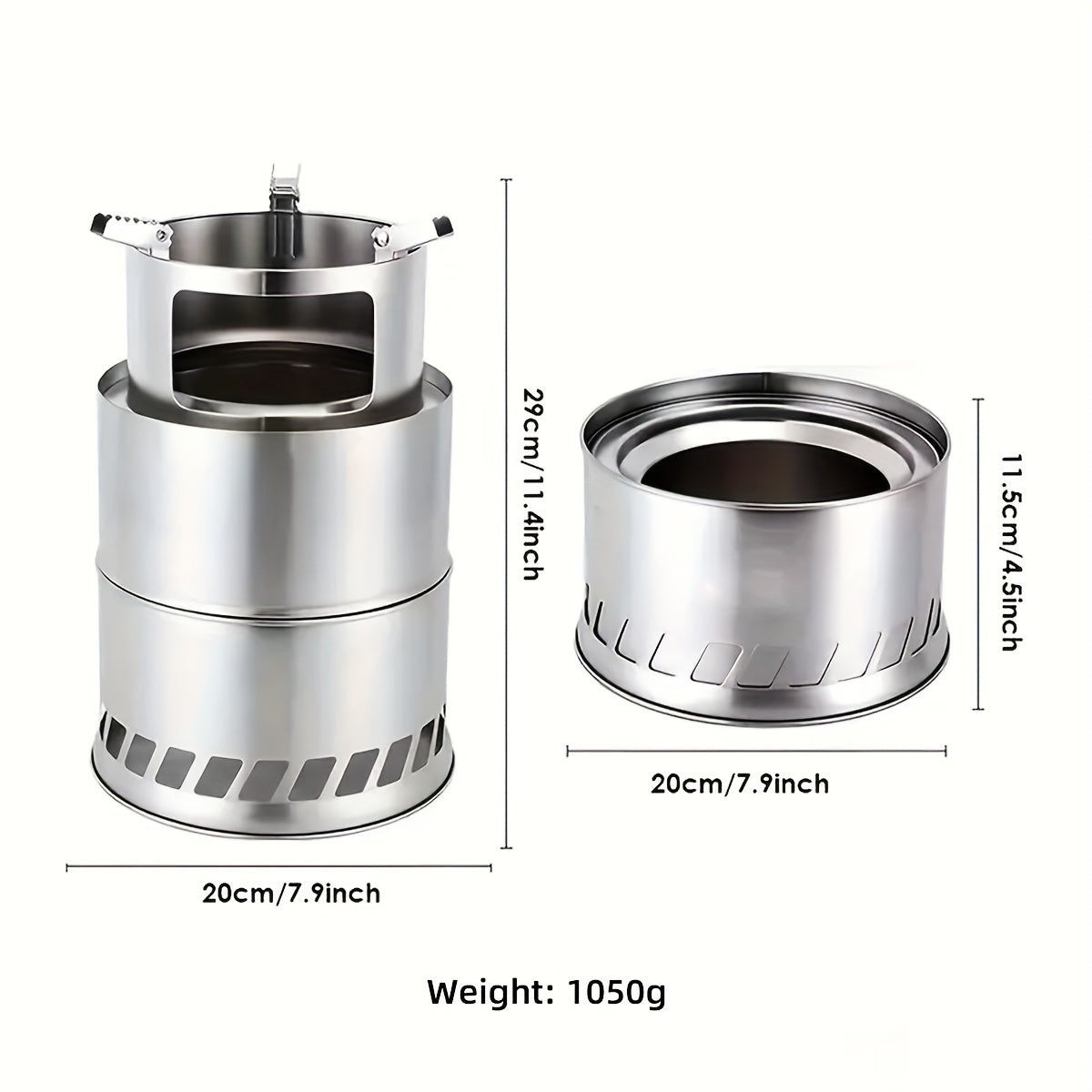 Portable Stainless Steel Wood Burning Stove