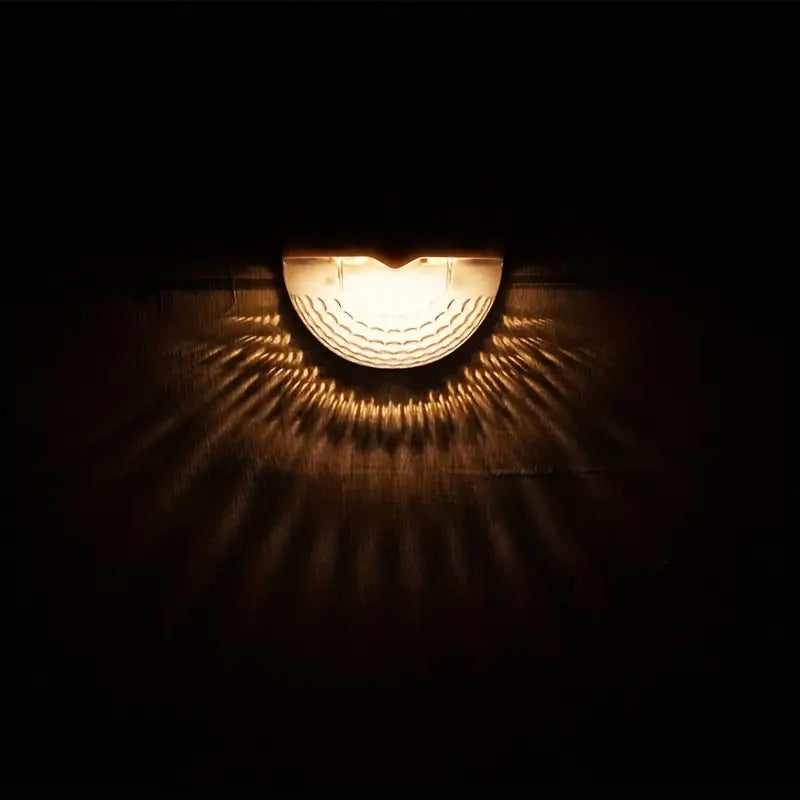 Illuminate Your Holidays: 4-Pack Solar Fence Lights for Festive Deck Decoration