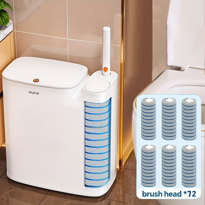 Bathroom Trash Can with Toilet Brush & 72 Heads