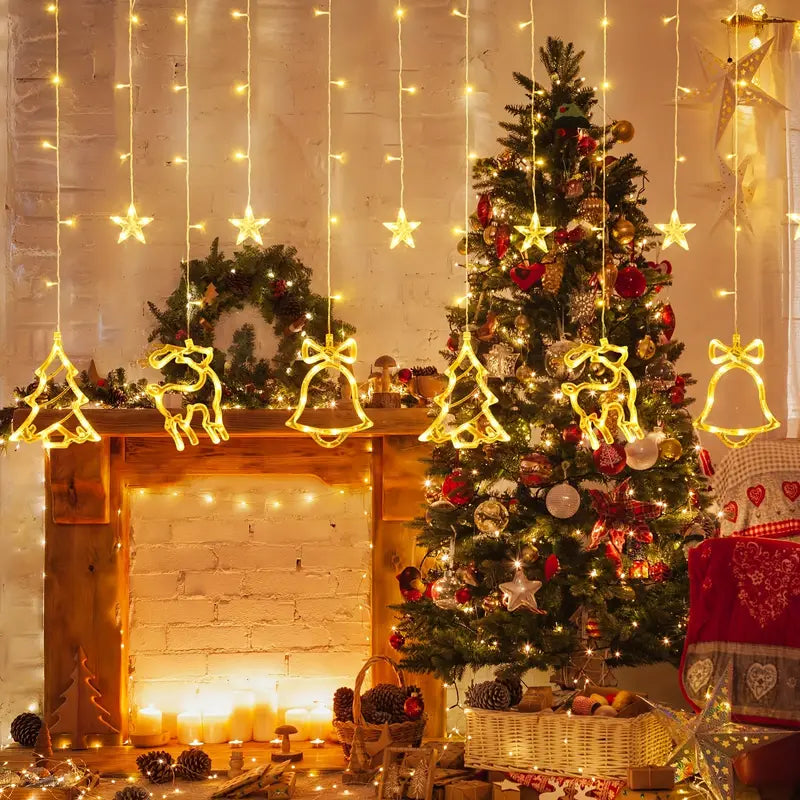 Merry & Bright: Christmas Curtain Illumination