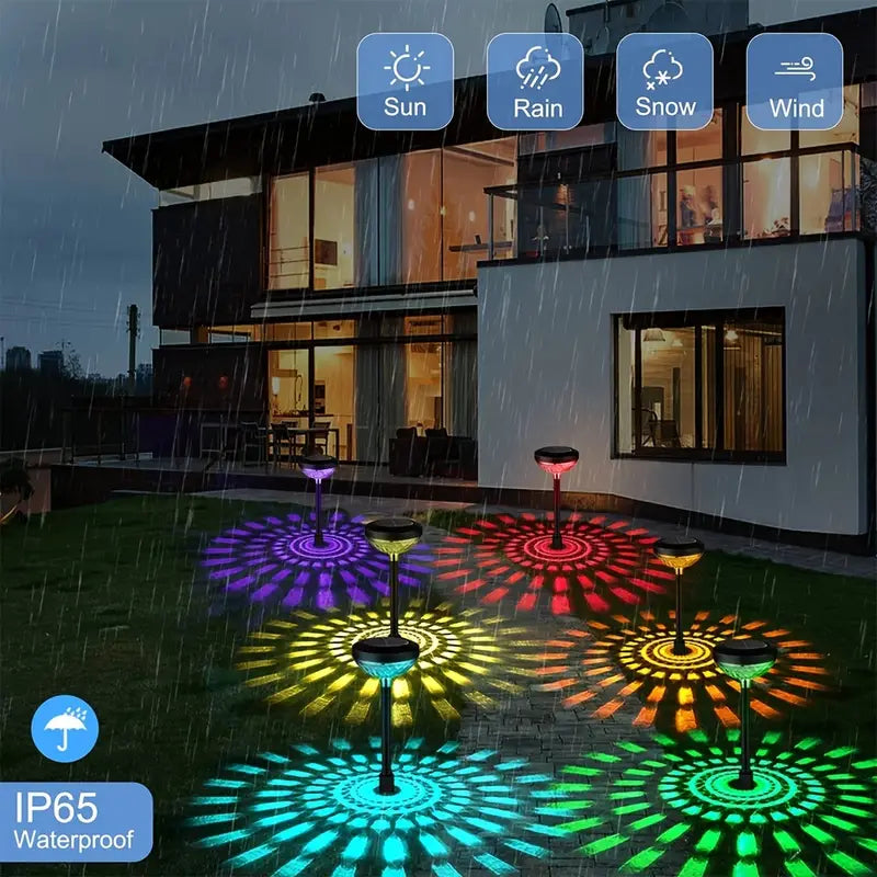Radiant Duo: Garden Glow Solar LED Light Set