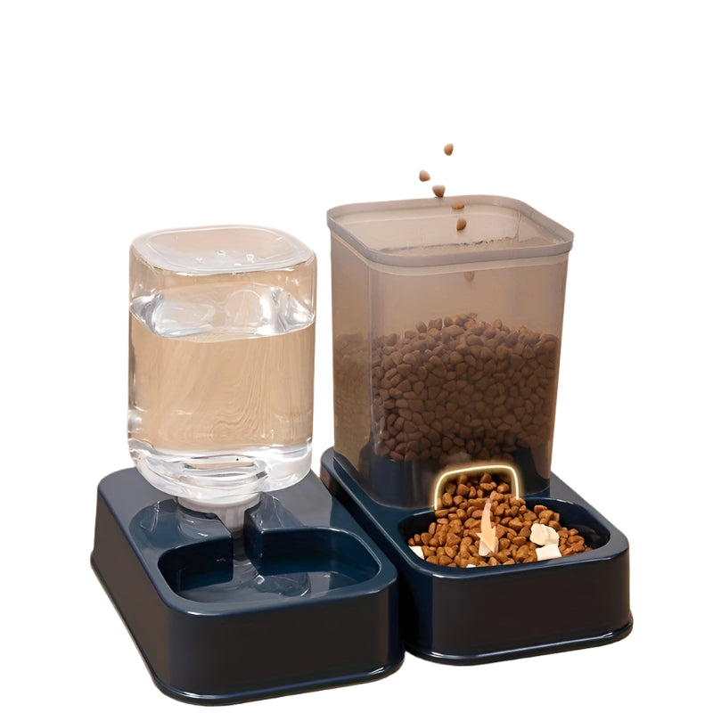 Water Dispensers Set For Cats & Dogs Automatic Pet Feeders