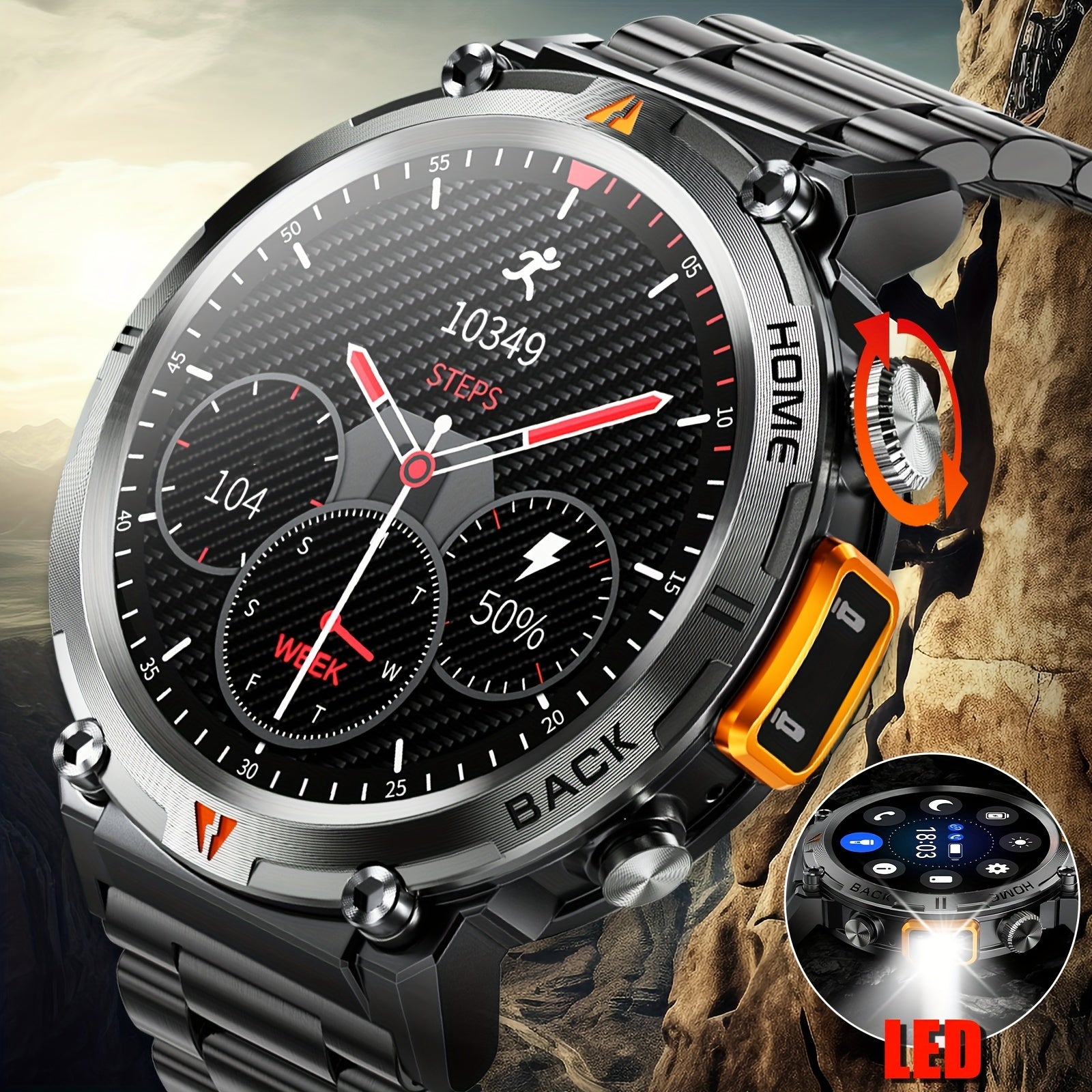 Sports Smart Watch with Wireless Call Function