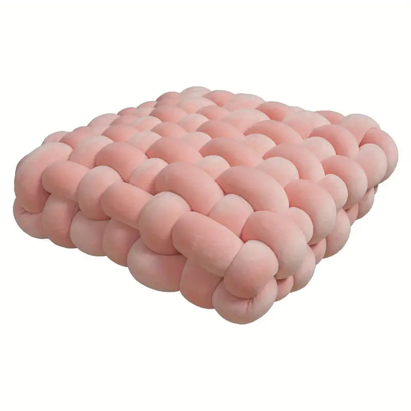 Nordic Elegance: Hand-Woven Floor Pillow for Cozy Comfort