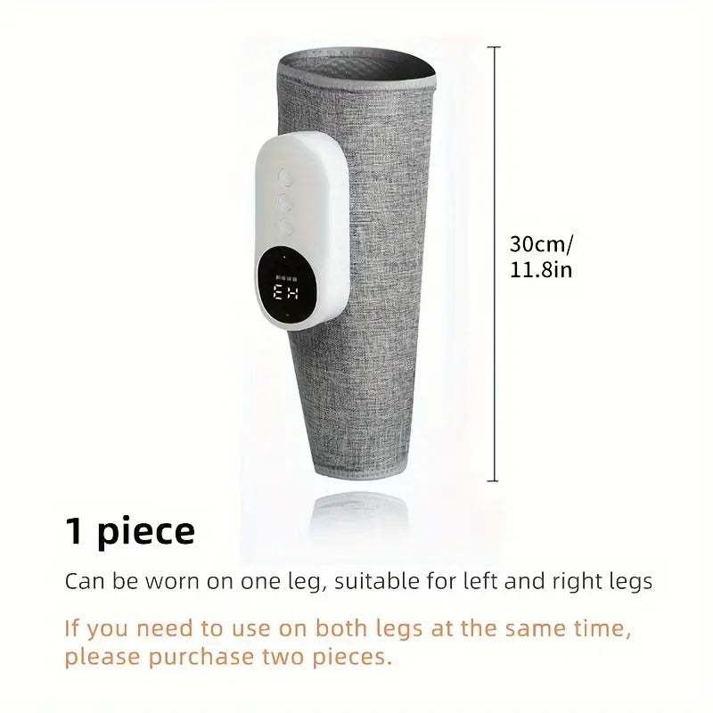 Electric Leg Massager - Cordless Calf Air Compression Massager with Heat